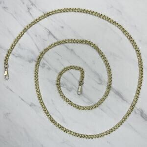 Gold Tone Chain Purse Strap 49" Crossbody Bag Replacement ✨